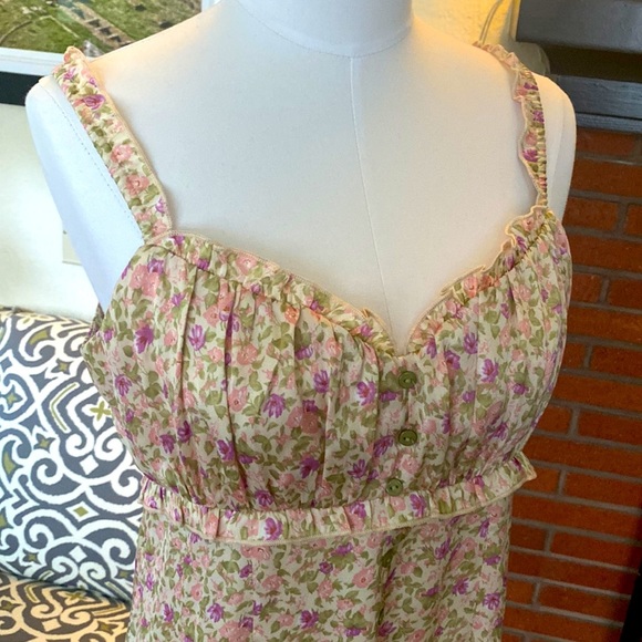 NWT Baby Doll Floral Mini Shift Dress, Small - Picture 5 of 6